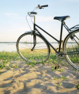 Bicycle by the sea