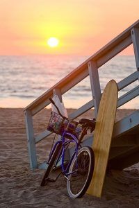 Sunset at Venice Beach.