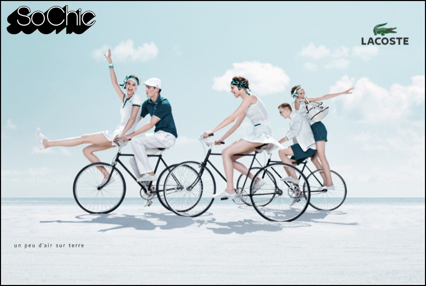 Lacoste y la publicidad con bicicletas