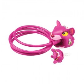 Candado Bici Gato Rosa de Crazy Safety