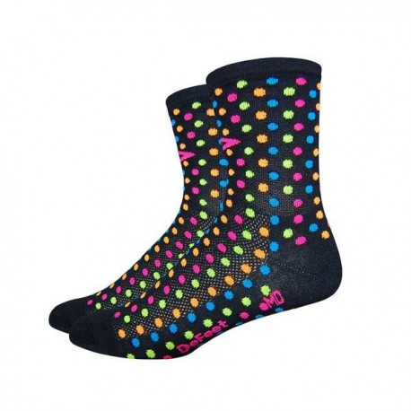 Calcetines Defeet Aireator 4″ Spotty Black Multi color